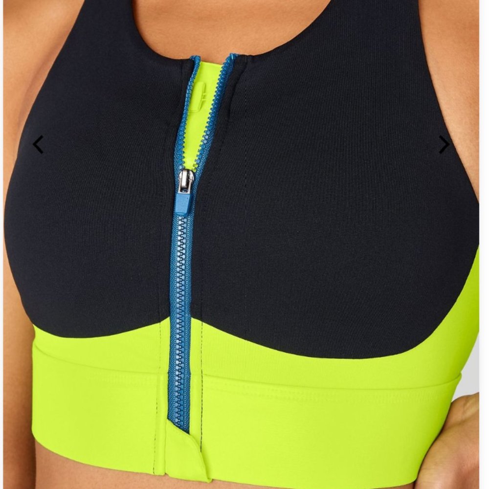 NWT Fabletics Ella High-Impact Zip Front Sp Bra